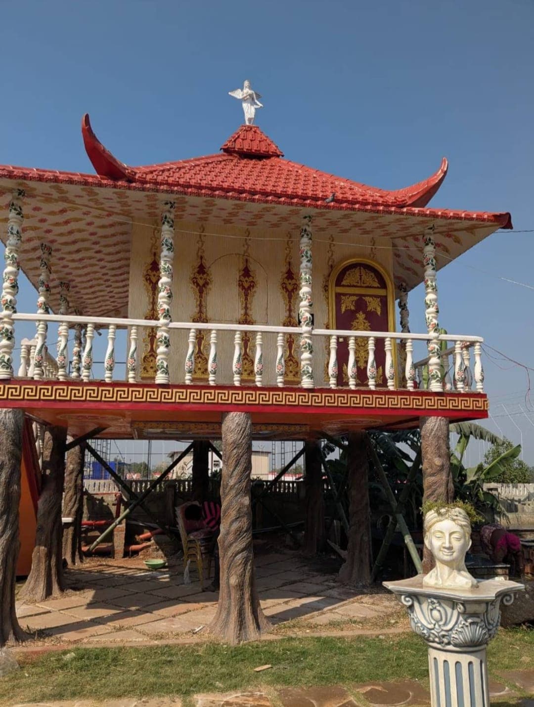 Resort entrance and cottage architecture in Vikarabad